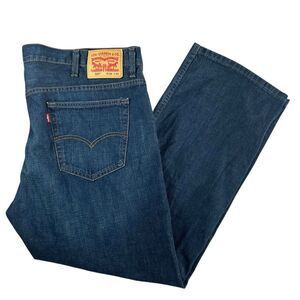 Levis 569 Loose Fit Jeans Men’s 38x30 Dark Wash Baggy Straight Denim Y2K